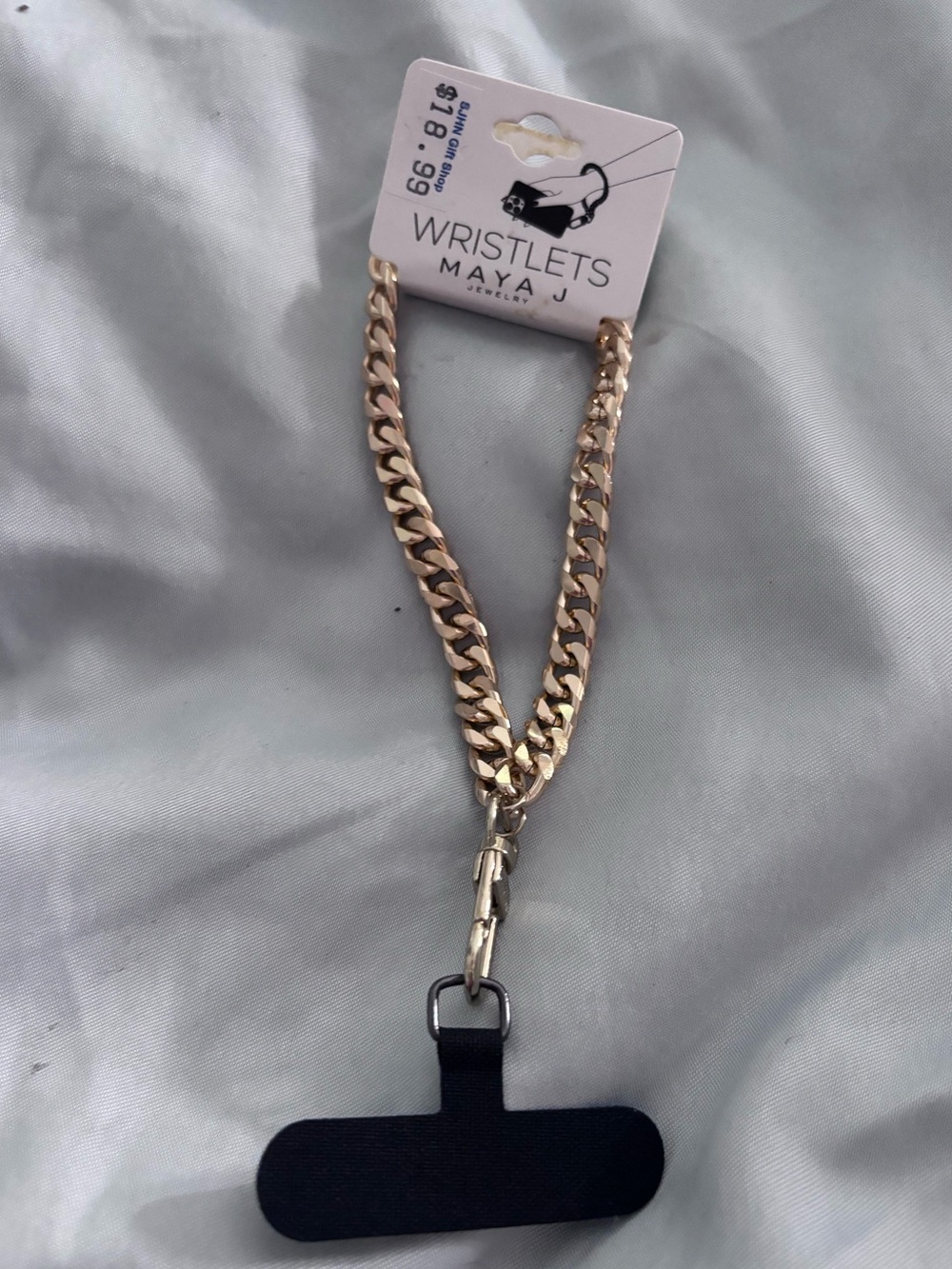 MAYA J JEWELRY Gold Chain Wristlet Cell phone chain NWT